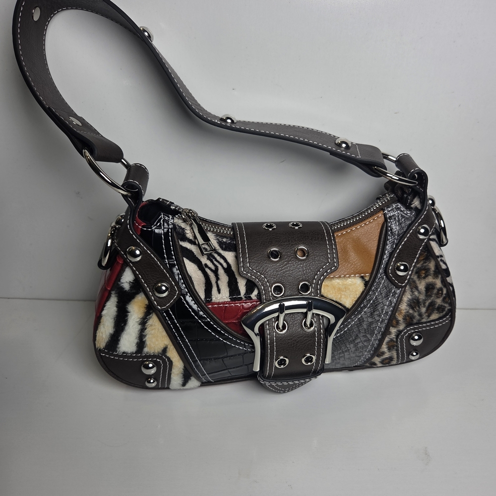 Dolls Kill Wild Patchwork Shoulder Bag